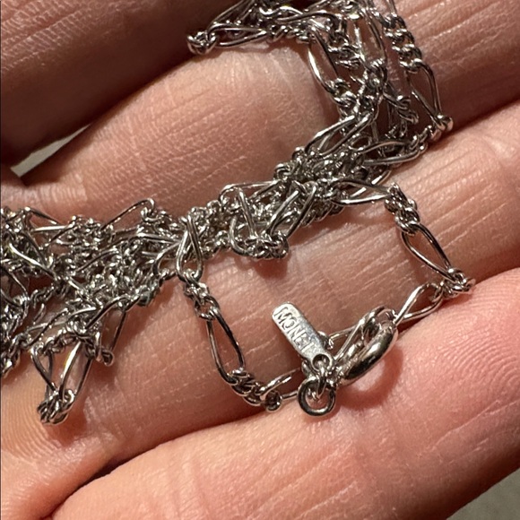 CATHERINE POPESCO STERLING SILVER PLATED OVER COPPER LOCKET 24" NECKLACE - Picture 5 of 11